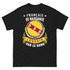T-shirt Lorraine noir - Français de naissance, lorrain par le sang