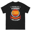 T-shirt franco-espagnol noir - Français de naissance, Espagnol par le sang
