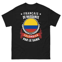 Thumbnail for T-shirt France Colombie noir - Français de naissance, par le sang