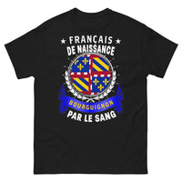 Thumbnail for T-shirt Bourgogne noir - Français de naissance, bourguignon par le sang