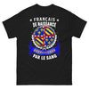 T-shirt Bourgogne noir - Français de naissance, bourguignon par le sang