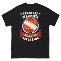 Thumbnail for T-shirt Alsace noir - Français de naissance, Alsacien de cœur