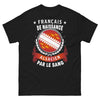 T-shirt Alsace noir - Français de naissance, Alsacien de cœur