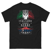 Thumbnail for T-shirt Serbie noir - Fieri delle nostre radici