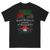Thumbnail for T-shirt Martinique noir - Martiniquais de racines africaines