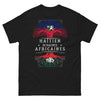T-shirt Haïti noir - Haïtien de racines africaines