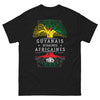 T-shirt Guyanais de racines africaines noir - sombre et fier