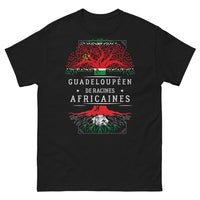 Thumbnail for T-shirt Guadeloupe noir - Guadeloupéen de racines africaines