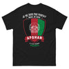 T-shirt Afghan noir - Je ne suis pas parfait mais je suis Afghan