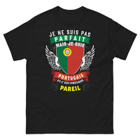 Thumbnail for T-shirt Portugais noir - Je ne suis pas parfait je suis Portugais