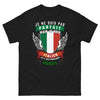 T-shirt Italie noir - Je ne suis pas parfait, Italien presque pareil