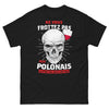 T-shirt Pologne noir - Ne vous frottez pas !