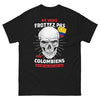 T-shirt Colombiens noir - Ne vous frottez pas aux Colombiens
