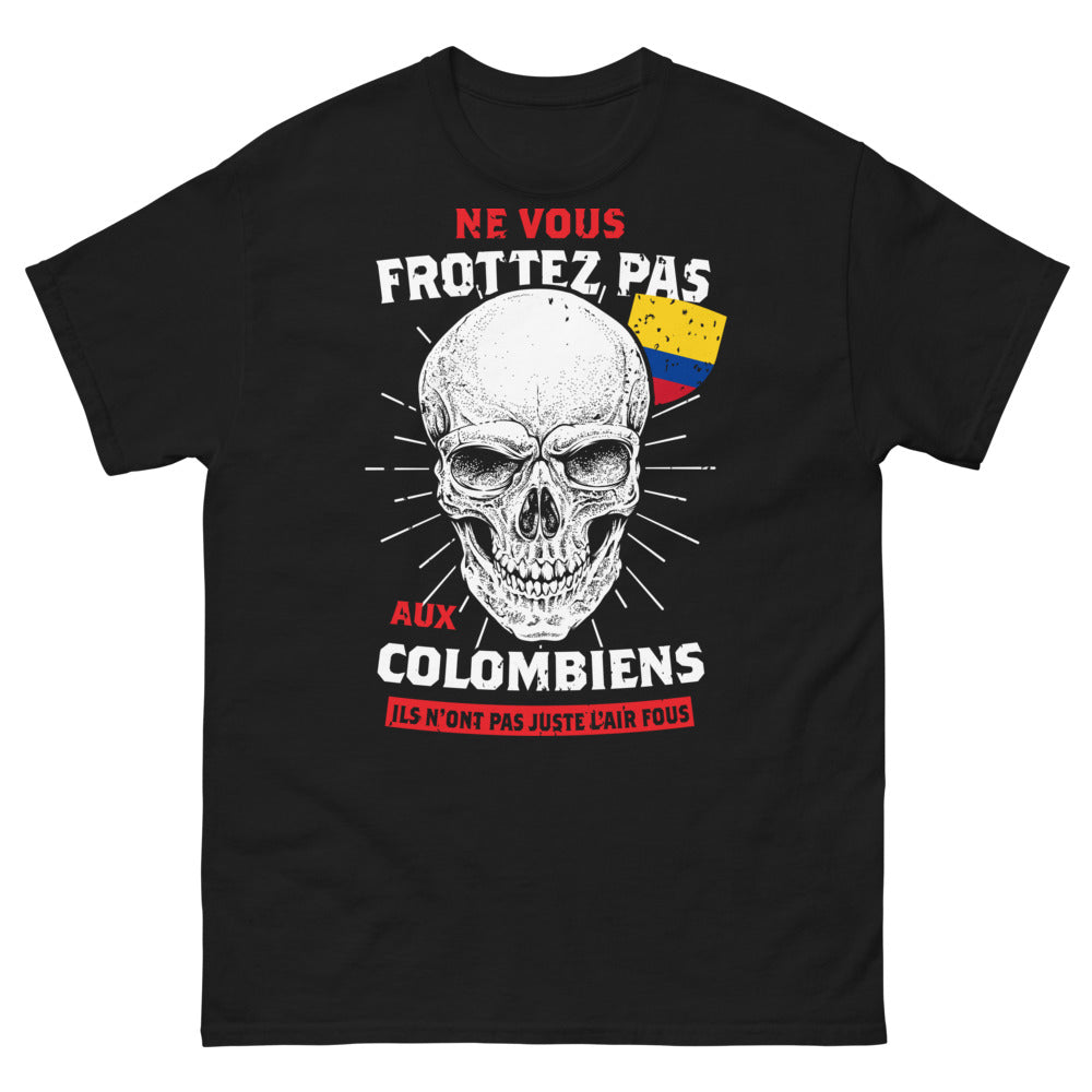 T-shirt Colombie noir - Ne leur en voulez pas, ils sont fous