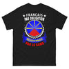T-shirt Réunion noir - Réunionnais par obligation, Français par le sang