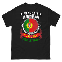 Thumbnail for T-shirt franco-portugais noir - Français de naissance, Portugais par le sang