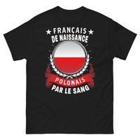 Thumbnail for T-shirt Pologne noir - Français de naissance, polonais par le sang