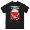 T-shirt Pologne noir - Français de naissance, polonais par le sang
