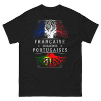 Thumbnail for T-shirt Portugal noir - Français aux racines portugaises