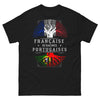 T-shirt Portugal noir - Français aux racines portugaises