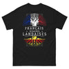 T-shirt Landes noir - Français de racines landaises, édition sombre