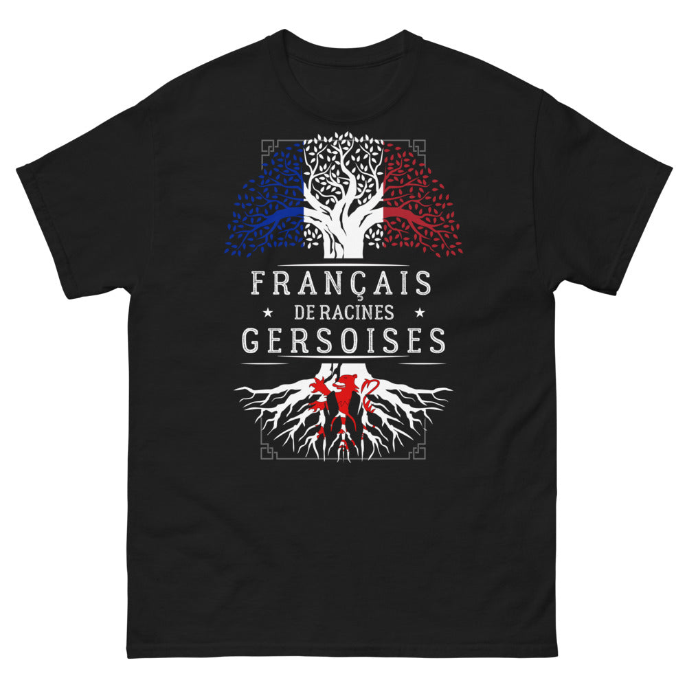 T-shirt Gers noir - Français de racines gersoises