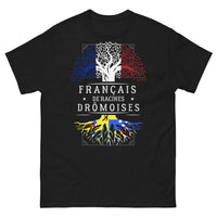 Thumbnail for T-shirt Drôme noir - Français de racines drômoises