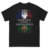 T-shirt Cantal noir - Français de racines cantalouses