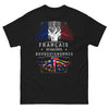 T-shirt Bourgogne noir - Français de racines bourguignonnes