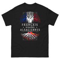 Thumbnail for T-shirt Alsace noir - Français de racines alsaciennes