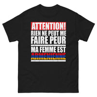 Thumbnail for T-shirt mari d’Arménienne noir - rien ne peut me faire peur