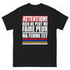T-shirt mari d’Arménienne noir - rien ne peut me faire peur