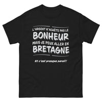 Thumbnail for T-shirt Bretagne noir - l'argent n'achète pas le bonheur