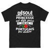 T-shirt Portugais noir - Princesse déjà prise par un Portugais