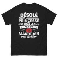 Thumbnail for T-shirt Maroc noir - Princesse prise par un Marocain qui déchire