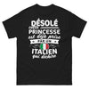 T-shirt Italie noir - Princesse déjà prise, Italien qui déchire