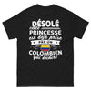 T-shirt Colombie noir - princesse déjà prise par un Colombien qui déchire