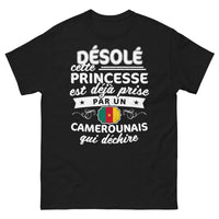 Thumbnail for T-shirt Cameroun princesse noir - Cette princesse est camerounaise