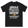 T-shirt Cameroun princesse noir - Cette princesse est camerounaise