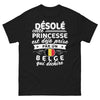 T-shirt Belgique noir - Princesse déjà prise, Belge qui déchire