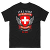 T-shirt Italia Svizzera nero - Italiano di nascita, Svizzero per la Grazia di Dio