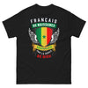T-shirt France Sénégal noir - Français de naissance, Sénégalais par la grâce de Dieu