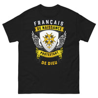 Thumbnail for T-shirt Français protestant noir - Français de Naissance, Protestant de Dieu