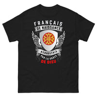 Thumbnail for T-shirt Hérault noir - Français de Naissance, grâce de Dieu