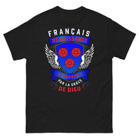 Thumbnail for T-shirt Grenoblois noir - Français de naissance, grâce de Dieu