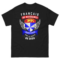 Thumbnail for T-shirt Girondais noir - Français de naissance, Girondais