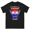 T-shirt Croatie noir - Français de naissance, Croate par grâce de Dieu