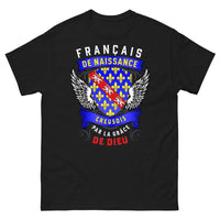 Thumbnail for T-shirt Creuse noir - Français de naissance, Creusois par la grâce de Dieu