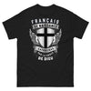 T-shirt français catholique noir - Français de naissance, catholique par grâce