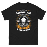Thumbnail for T-shirt Sénégal noir - Trois côtés: silencieux, amusant, à éviter